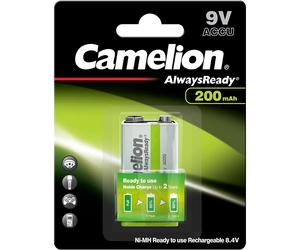 [NH-9V200ARBP1] Camelion Pile rechargeable 9V 200mAh AlwaysReady