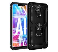 nh Coque Huawei Mate 20 Lite avec Aimant Anneau Support, 360° Double Couche Renforcée Défense Bumper Antichoc Armure Housse Etui avec Protection écran pour Huawei Mate 20 Lite, Noir