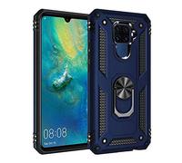 nh Coque Huawei Nova 4 avec Aimant Anneau Support, 360° Double Couche Renforcée Défense Bumper Antichoc Armure Housse Etui avec Protection écran pour Huawei Nova 4, Bleu