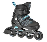 NH11912 A 2 EN 1 NOIR/BLEU TAILLES (31-34) PATINS À ROULETTES/PATINS À GLACE DE HOCKEY