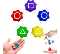 Nhcuijun Gonggi Lot de 5 pions traditionnels coréens colorés Jackstones