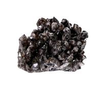 NHDVDVAV Amas de Cristaux de Quartz fumé, Pierre de Cristal Brute de guérison Naturelle, amas de Cristaux irréguliers, géode, décoration de la Maison, spécimen de Pierre précieuse,160~240g