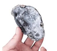 NHDVDVAV Géode d'agate Naturelle, Quartz, Cristal de guérison, spécimen minéral, Cristaux Bruts irréguliers, Collection de Pierres, décoration pour la Maison,200~250g