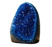 NHDVDVAV Géode en Cristal Bleu Naturel pour la décoration intérieure