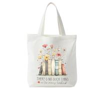 Nhemeylp Sac fourre-tout, cadeaux pour amateurs de livres, cadeaux de livres, sac de courses réutilisable en toile avec impression double face pour les amateurs de livres, les femmes, cadeau de Noël