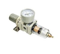 NHESTYGBT 1 régulateur de Pression de Filtre à air pneumatique AW2000-02 1/4 BSPT, combiné Piggyback, Filtre de compresseur d'outils pneumatiques avec manomètre(AW2000-02 Copper)