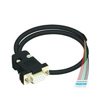 NHESTYGBT Câble DB9 IO de qualité Industrielle, 1 pièce, Module d'interface à Montage sur Rail DIN d-sub, Carte de dérivation DB9(L-DB9-FIO-1M)