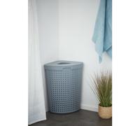 NHG Panier à linge SEOUL, 62 litres, triangulaire, gris