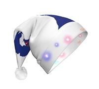 NHGJnk Michigan State Carte de l'État du Michigan Chapeau de Noël en peluche avec bordure douce pour Noël