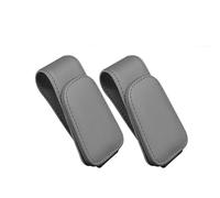 NHGTFOQ 2 Porte Support de Lunettes Soleil, pour Peugeot e-2008 P24 2020 2021 2022 2023 2024 2025 Support de Lunettes de Soleil magnétique en Cuir, Clip de Carte de Ticket,B