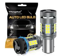 NHHEO Bombilla LED P21/5W 1157 BAY15D Blanco Sin Errores CANBUS 4000LM Anti-Hyper Flash Resistencia Super Brillante con Ventilador 2057 2357 7528 para Luces de Freno Intermitentes(2PCS)