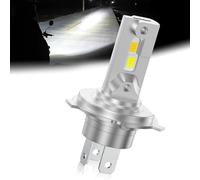 NHHEO Bombillas LED H4, 300% de Brillo 6500K 30W Blanco&Ambar Coche y Moto Plug & Play 24SMD 3570 Chips(1 PCS)