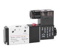 NHJLFKSA Électrovanne à air BSP 3 ports 2 POS 6,35 mm 3V210-08 avec prise lumineuse LED DC12 V DC24 V AC110 V AC220 V (couleur : seule valve, taille : AC 220 V)