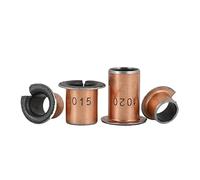 NHJLFKSA Lot de 10 roulements à huile auto-lubrifiants Sf1-f12070/12120 - Bague sans huile - Bague en cuivre - Roulement composite (20 12 x 14 x 20)
