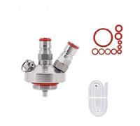 NHJREO 1 Mini-Lance à fût avec Double Verrouillage à Bille et Tuyau en Silicone de 50 cm - Soupape de surpression 30 PSI for Brassage Maison