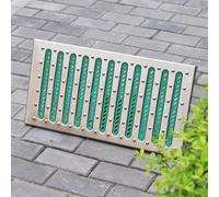 NHJREO Grille de Drainage Robuste en Acier Inoxydable for Garage, terrasse et Jardin- Crépine de tranchée antidérapante for Un Drainage Rapide(58cmx35cmx2.5cm1 Pack)