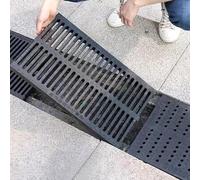 NHJREO Grille de Drainage Robuste for allée, terrasse et pelouse - Grille de Drainage en résine et Plastique antirouille(20cmx50cmx3cm 1Pack)