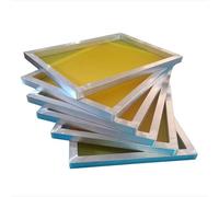 NHJREO Lot de 6 Cadres de sérigraphie en Aluminium avec Maille en Polyester (80T-165T) for Impression sur Textile, PCB et Bricolage(25x35cmx165Tx420mesh)