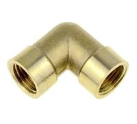 NHJREO Raccord de Tuyau coudé en Laiton - Adaptateur 2 et 3 Voies for filetages de 1/8" à 3/4" - Connecteur en cuivre for Utilisation d'eau, de gaz et d'huile(0.25In Pv-FF)