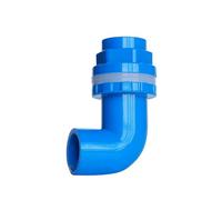 NHJREO Raccord de vidange coudé à 90° en PVC Durable for Aquariums, piscines et projets de Bricolage - 20-50 mm(Blue,32mm)