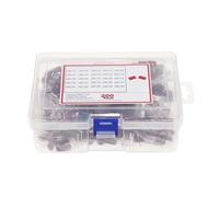 NHKSFBLQ 200pcs/Box 25 Types 630V 0.001uf~2.2uf Metal Film Capacitors Assortment Kit