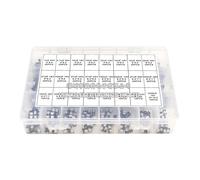 NHKSFBLQ 400 Pcs Aluminum Electrolytic Capacitor Assortment Kit 24Values 1UF-1000UF 6.3V-50V Capacitance Sample with Box Replacement for OEM