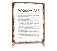 NHKSFBLQ Rust Proof Aluminum Metal Sign Vintage Style Scripture Art Print Faith Based Quote Weatherproof Finish For Wall Decoration Home Study 8 X 12 in