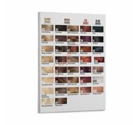 NHKSFBLQ Salon Haircolor Code System Reference Poster | Translate 7N 2B 99J 613 codes into real depth and undertone instantly(Unframed,12x18inch(30x45cm))