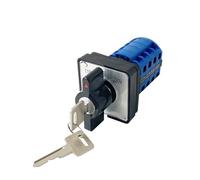 NHKSFBLQ YMW26 LW26-20YS2/4 Dual Power Control 20A 4 Poles 3 Position 110V-OFF-220V with Key Changeover Rotary Knob Cam Switch