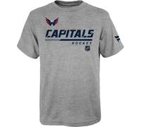 NHL APRO Prime T-Shirt, gris, manches courtes, 100% coton, graphique des équipes NHL - Washington Capitals, taille : 164 L