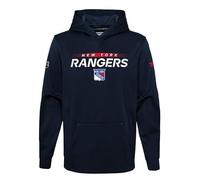 NHL Fanatics Authentic Pro Hood Junior Sweat à capuche avec poche kangourou et manches longues (New York, 18-20 ans)