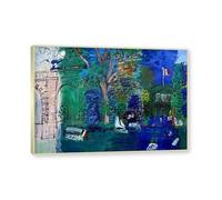 NHLDZYH Cadre Champagne. Impressionnisme Tableau, (Pont Rose) par Raoul Dufy, Impressions sur Toile Célèbres, Reproductions Tableaux, Decoration Moderne Maison. 30x42cm