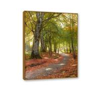 NHLDZYH Cadre Couleur Teck. Impressions sur Toile célèbres, (Journée ensoleillée d'automne) par Peder Mork Monsted, Tableau de Nature Paysage, Décoration Murale D'intérieur Moderne. 30x40cm