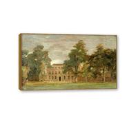 NHLDZYH Cadre en teck. Reproduction d'Art John Constable (Paysage 83), Paysage Campagnard Classique, Tableau Cadré Style Bibliothèque ou Salon. 60x102cm