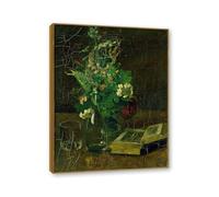 NHLDZYH Cadre Teck. Tableau sur Toile Style Hans Thoma, (Untitled 19), Réalisme Romantique Allemand, Décoration Rustique Intérieure. 40x50cm