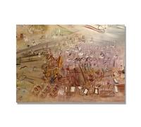 NHLDZYH Impressionnisme Tableau, (L'histoire de l'électricité) par Raoul Dufy, Impressions sur Toile Célèbres, Reproductions Tableaux, Decoration Moderne Maison. 30x42cm Toile Uniquement