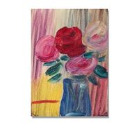 NHLDZYH Impressions sur Toile Célèbres, (Fleurs dans un vase bleu) par Alexej von Jawlensky, Reproductions de Tableaux Poster, Decoration Moderne Maison. 30x42cm Toile seule
