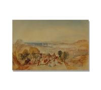 NHLDZYH J.M.W. Turner, Reproduction d'Art sur Toile, Peinture Romantisme Anglais, Déco Intérieure Classique et Vintage. AA40. 80x120cm. Toile Seule