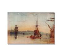 NHLDZYH J.M.W. Turner, Reproduction d'Art sur Toile, Peinture Romantisme Anglais, Déco Intérieure Classique et Vintage. AA07. 80x120cm. Toile Seule