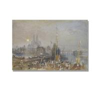NHLDZYH J.M.W. Turner, Reproduction d'Art sur Toile, Peinture Romantisme Anglais, Déco Intérieure Classique et Vintage. AA58. 30x45cm. Toile Seule