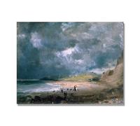 NHLDZYH Tableau Célèbre (Baie de Weymouth) de John Constable - Reproduction d'Art sur Toile, Peinture Romantisme Anglais, Déco Intérieure Classique et Vintage. 60x80cm Toile uniquement