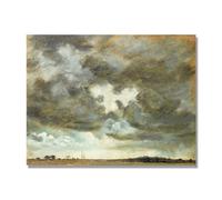 NHLDZYH Tableau Célèbre (Étude de nuages 15) de John Constable - Reproduction d'Art sur Toile, Peinture Romantisme Anglais, Déco Intérieure Classique et Vintage. 30x40cm Toile uniquement