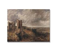 NHLDZYH Tableau Célèbre (Le matin après une nuit d'orage) de John Constable - Reproduction d'Art sur Toile, Peinture Romantisme Anglais, Déco Intérieure Classique et Vintage. 70x90cm Toile uniquement