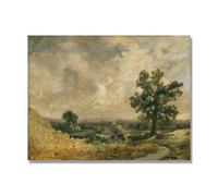 NHLDZYH Tableau Célèbre (Paysage 20) de John Constable - Reproduction d'Art sur Toile, Peinture Romantisme Anglais, Déco Intérieure Classique et Vintage. 60x80cm Toile uniquement
