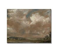 NHLDZYH Tableau Célèbre (Paysage 29) de John Constable - Reproduction d'Art sur Toile, Peinture Romantisme Anglais, Déco Intérieure Classique et Vintage. 50x65cm Toile uniquement