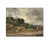 NHLDZYH Tableau Célèbre (Sans titre 18) de John Constable - Reproduction d'Art sur Toile, Peinture Romantisme Anglais, Déco Intérieure Classique et Vintage. 40x50cm Toile uniquement