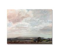 NHLDZYH Tableau Célèbre (Voir dans le Wiltshire) de John Constable - Reproduction d'Art sur Toile, Peinture Romantisme Anglais, Déco Intérieure Classique et Vintage. 80x105cm Toile uniquement