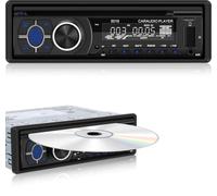 NHOPEEW 1 Din Autoradio CD Player - Lecteur CD Voiture avec Appel Mains Libres Bluetooth - Récepteurs Audio avec Radio AM/FM - DVD/USB/Carte SD/Port AUX