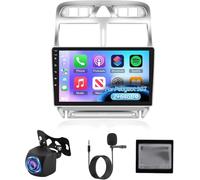 NHOPEEW 2+64G 9 Pollici Radio Android per Peugeot 307 2002-2013 - Wireless CarPlay & Android Auto, Navigazione GPS, Controllo Del Volante, FM RDS, Split Screen