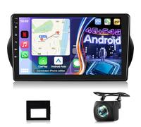 NHOPEEW 4+64G Radio Voiture pour Citroen Nemo/Peugeot Bipper/Fiat Fiorino Qubo 2008-2017 - Radio Android 10 Pouces avec Sans fil Carplay et Android Auto DSP Écran Divisé + Caméra de Recul & Microphone